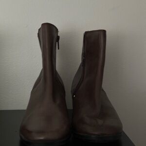 Clarks Dark Brown Leather Boots